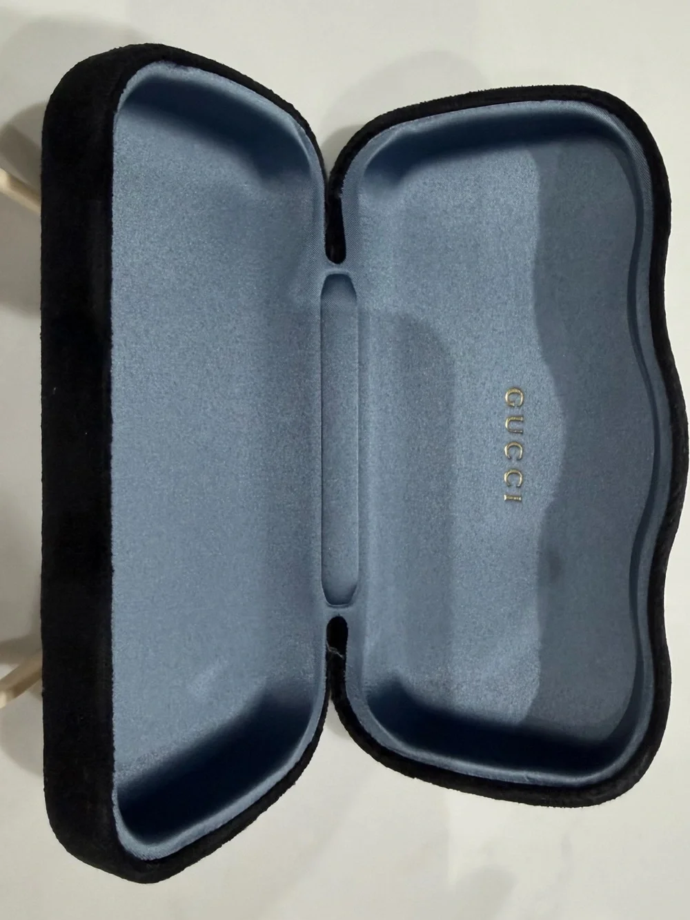 Gucci Cream Rectangular Sunglasses with Brown Lenses